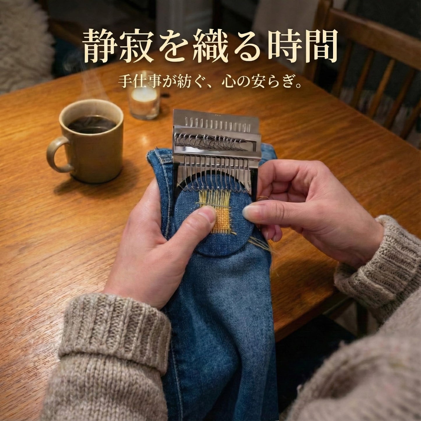 AZ-FRONT ダーニング 織り機 日本語説明書 動画付き 補修キット 手芸 ハンドメイド 織機
